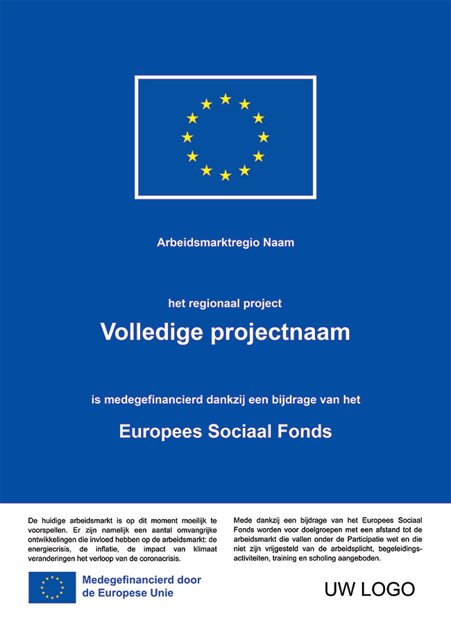 Verplichtingen ESF+ projecten: Publiciteit en zichtbaarheid
